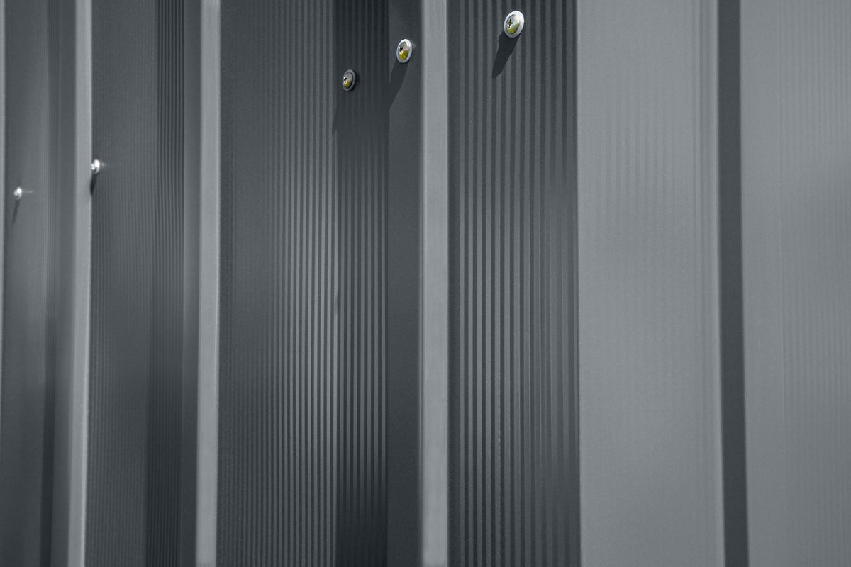 Classic 12x17-ft Charcoal Corrosion-Resistant Metal Shed M5V9 - product image 8