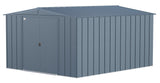 Classic Galvanized Steel Storage Shed, Blue Grey, 10-ft x 12-ft I9E2 - product image 1