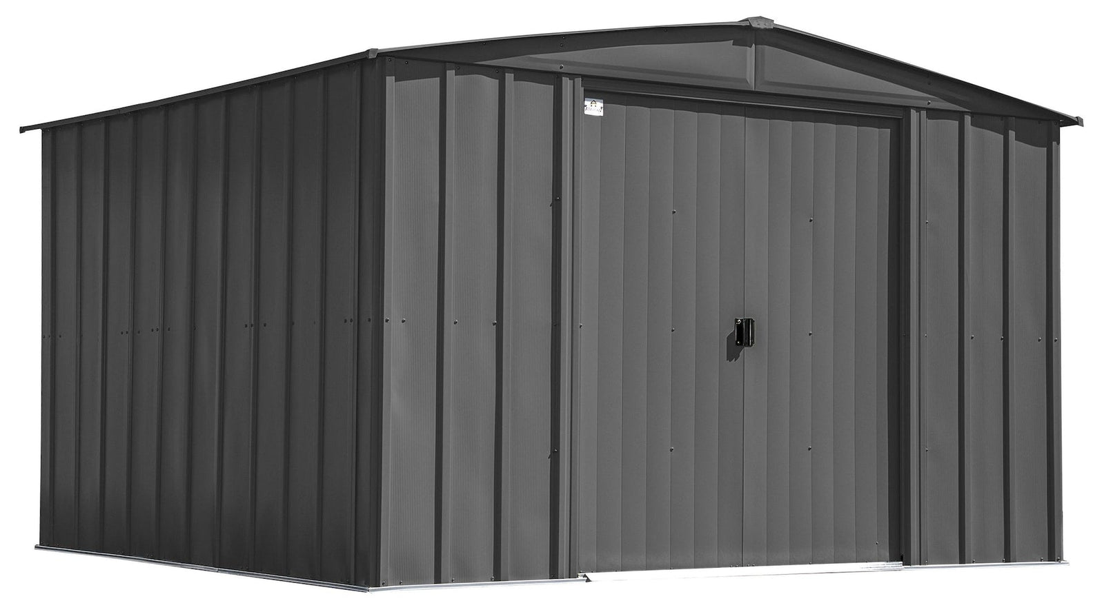 Classic Galvanized Steel Storage Shed, Charcoal, 10-ft x 12-ft S2E9 - product image 2