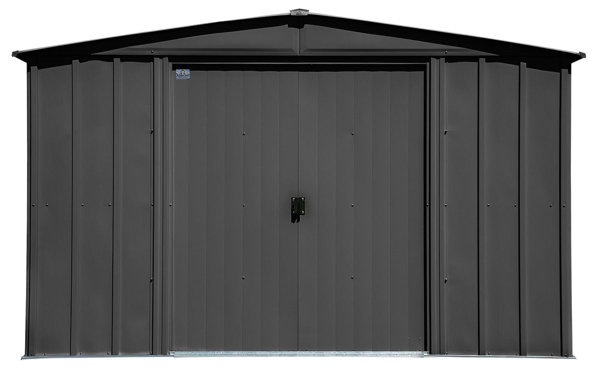 Classic Galvanized Steel Storage Shed, Charcoal, 10-ft x 12-ft S2E9 - product image 3