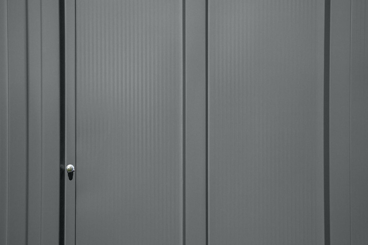 Classic Galvanized Steel Storage Shed, Charcoal, 10-ft x 12-ft S2E9 - product image 8