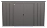 Classic Galvanized Steel Storage Shed, Charcoal, 10-ft x 4-ft S3O3 - product image 3