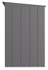 Classic Galvanized Steel Storage Shed, Charcoal, 10-ft x 4-ft S3O3 - product image 4