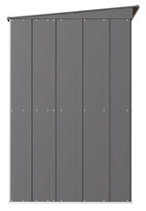 Classic Galvanized Steel Storage Shed, Charcoal, 10-ft x 4-ft S3O3 - product image 6