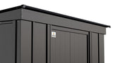Classic Galvanized Steel Storage Shed, Charcoal, 10-ft x 4-ft S3O3 - product image 7