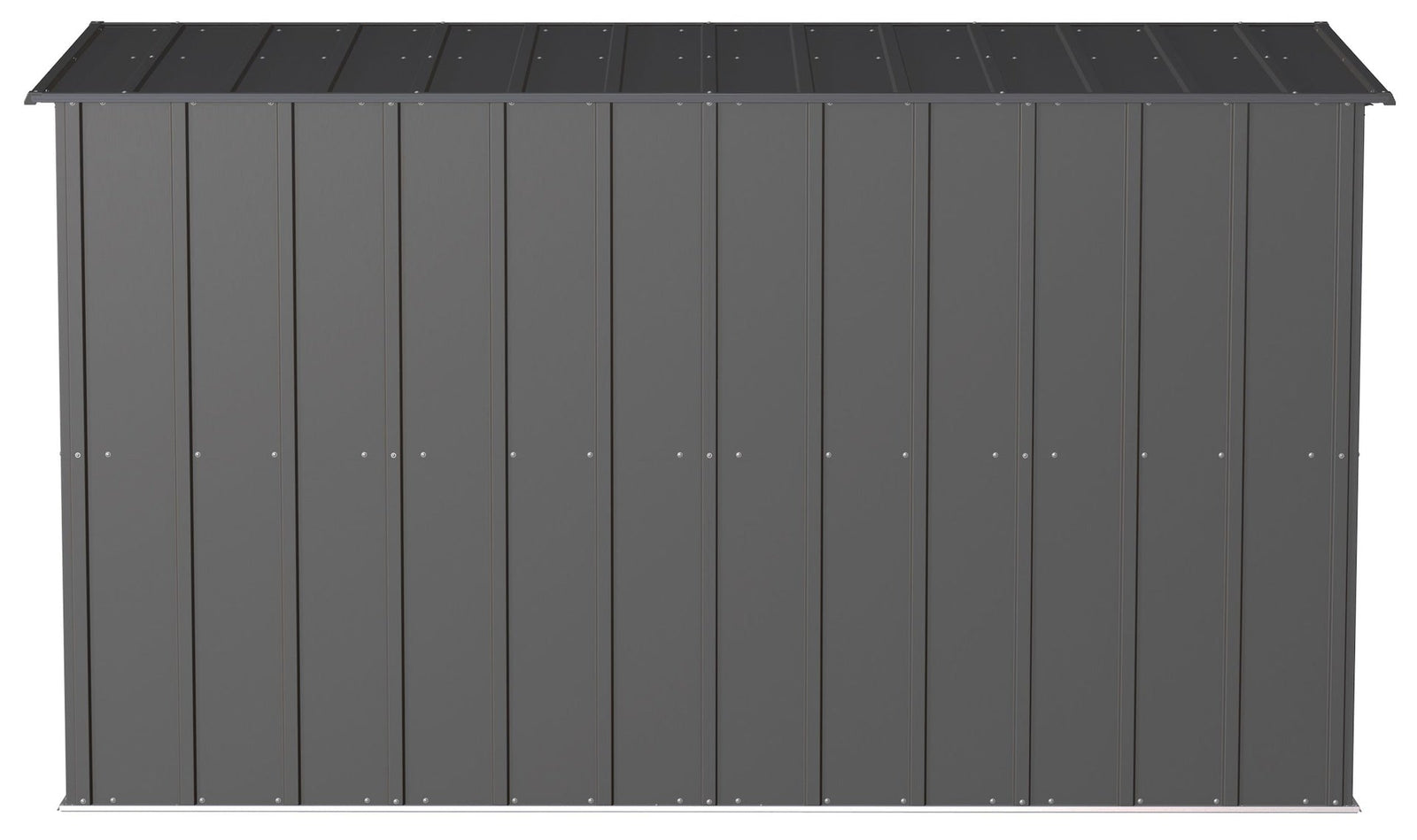 Classic Galvanized Steel Storage Shed, Charcoal, 10-ft x 4-ft S3O3 - product image 8