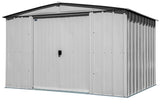Classic Galvanized Steel Storage Shed, Flute Grey, 10-ft x 8-ft M0H3 - product image 1