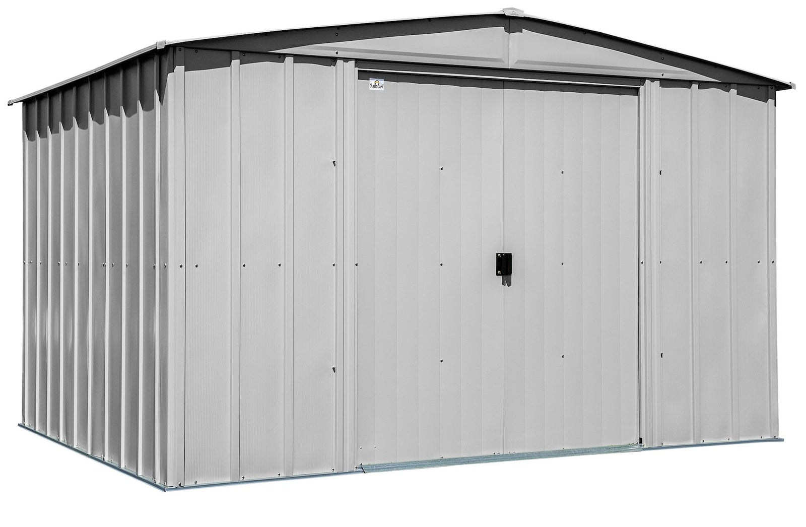 Classic Galvanized Steel Storage Shed, Flute Grey, 10-ft x 8-ft M0H3 - product image 2