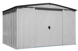 Classic Galvanized Steel Storage Shed, Flute Grey, 10-ft x 8-ft M0H3 - product image 3