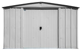 Classic Galvanized Steel Storage Shed, Flute Grey, 10-ft x 8-ft M0H3 - product image 4