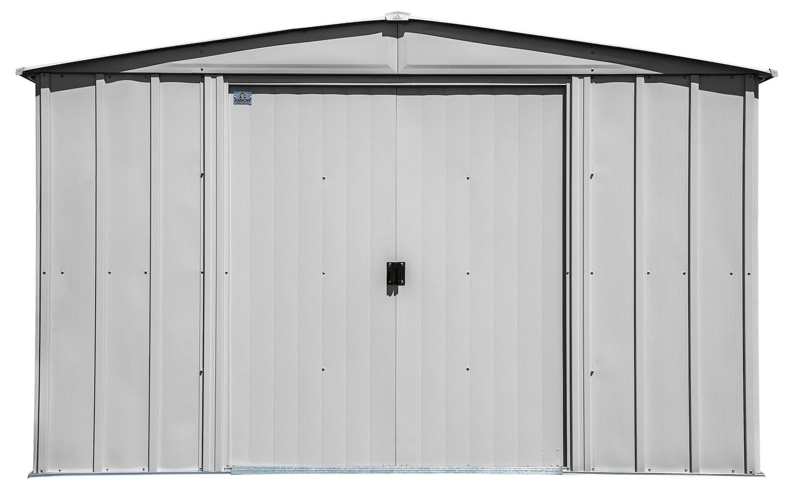 Classic Galvanized Steel Storage Shed, Flute Grey, 10-ft x 8-ft M0H3 - product image 4