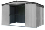 Classic Galvanized Steel Storage Shed, Flute Grey, 10-ft x 8-ft M0H3 - product image 5