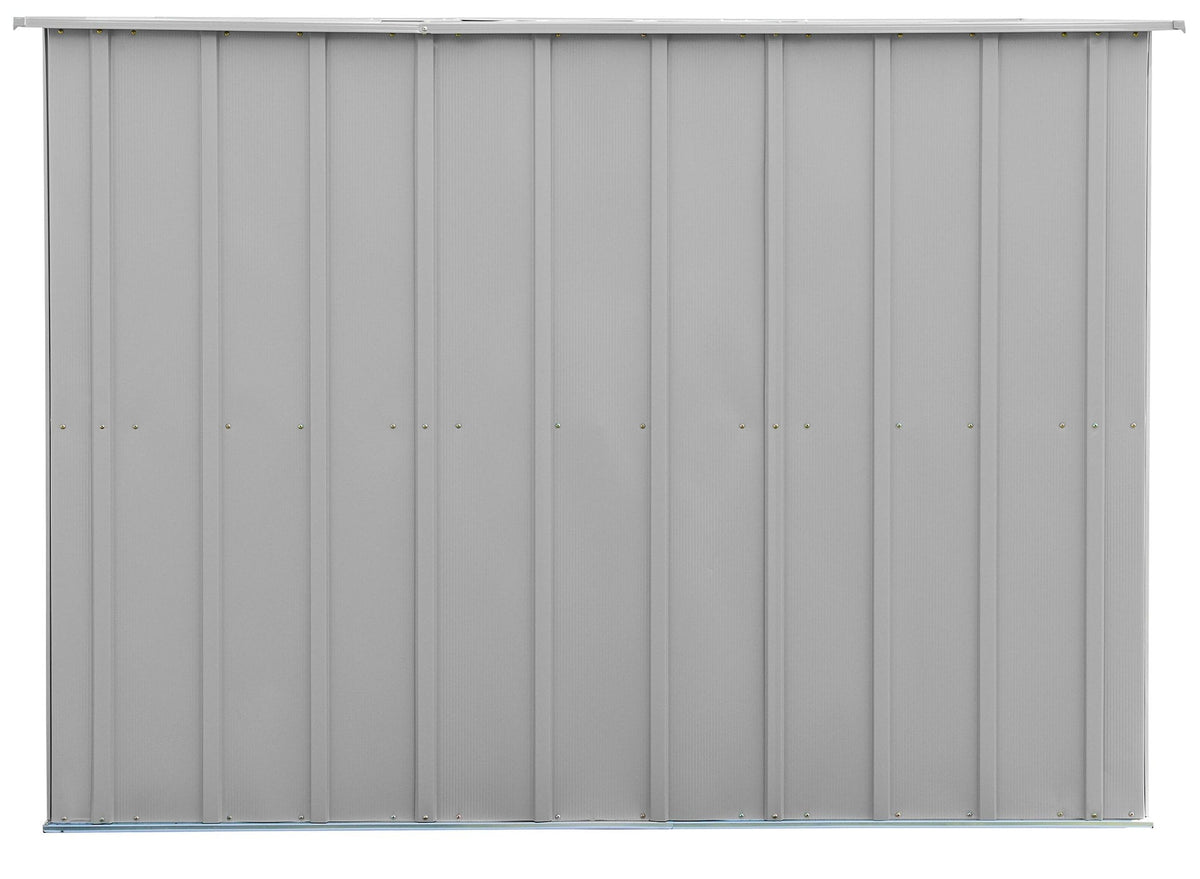 Classic Galvanized Steel Storage Shed, Flute Grey, 10-ft x 8-ft C5D3 - product image 6