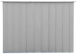 Classic Galvanized Steel Storage Shed, Flute Grey, 10-ft x 8-ft M0H3 - product image 6