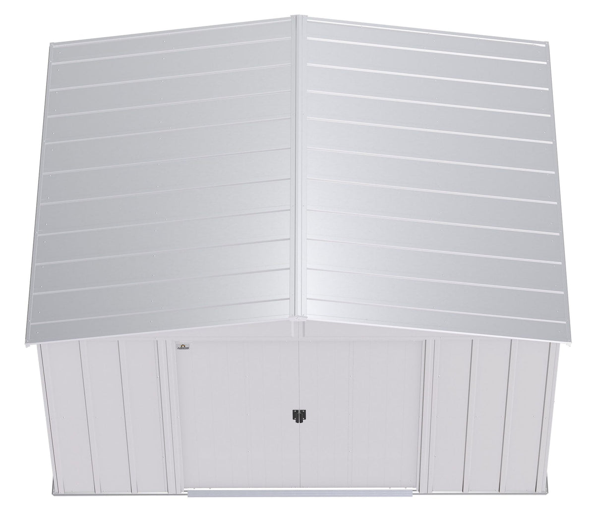 Classic Galvanized Steel Storage Shed, Flute Grey, 10-ft x 8-ft M0H3 - product image 7