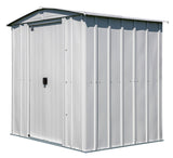 Classic Galvanized Steel Storage Shed, Flute Grey, 6-ft x 5-ft V2Q4 - product image 1