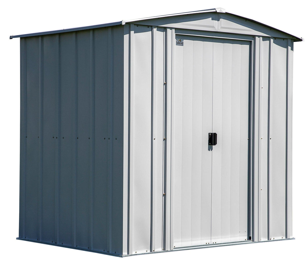 Classic Galvanized Steel Storage Shed, Flute Grey, 6-ft x 5-ft V2Q4 - product image 2