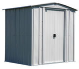 Classic Galvanized Steel Storage Shed, Flute Grey, 6-ft x 5-ft V2Q4 - product image 3
