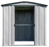 Classic Galvanized Steel Storage Shed, Flute Grey, 6-ft x 5-ft V2Q4 - product image 4