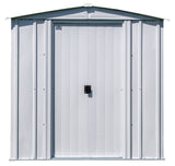 Classic Galvanized Steel Storage Shed, Flute Grey, 6-ft x 5-ft V2Q4 - product image 5