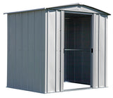 Classic Galvanized Steel Storage Shed, Flute Grey, 6-ft x 5-ft V2Q4 - product image 8