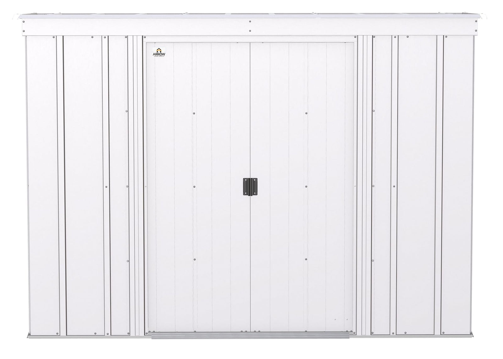 Classic Galvanized Steel Storage Shed, Flute Grey, 8-ft x 4-ft Y3K4 - product image 3