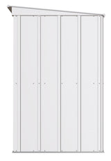 Classic Galvanized Steel Storage Shed, Flute Grey, 8-ft x 4-ft Y3K4 - product image 5