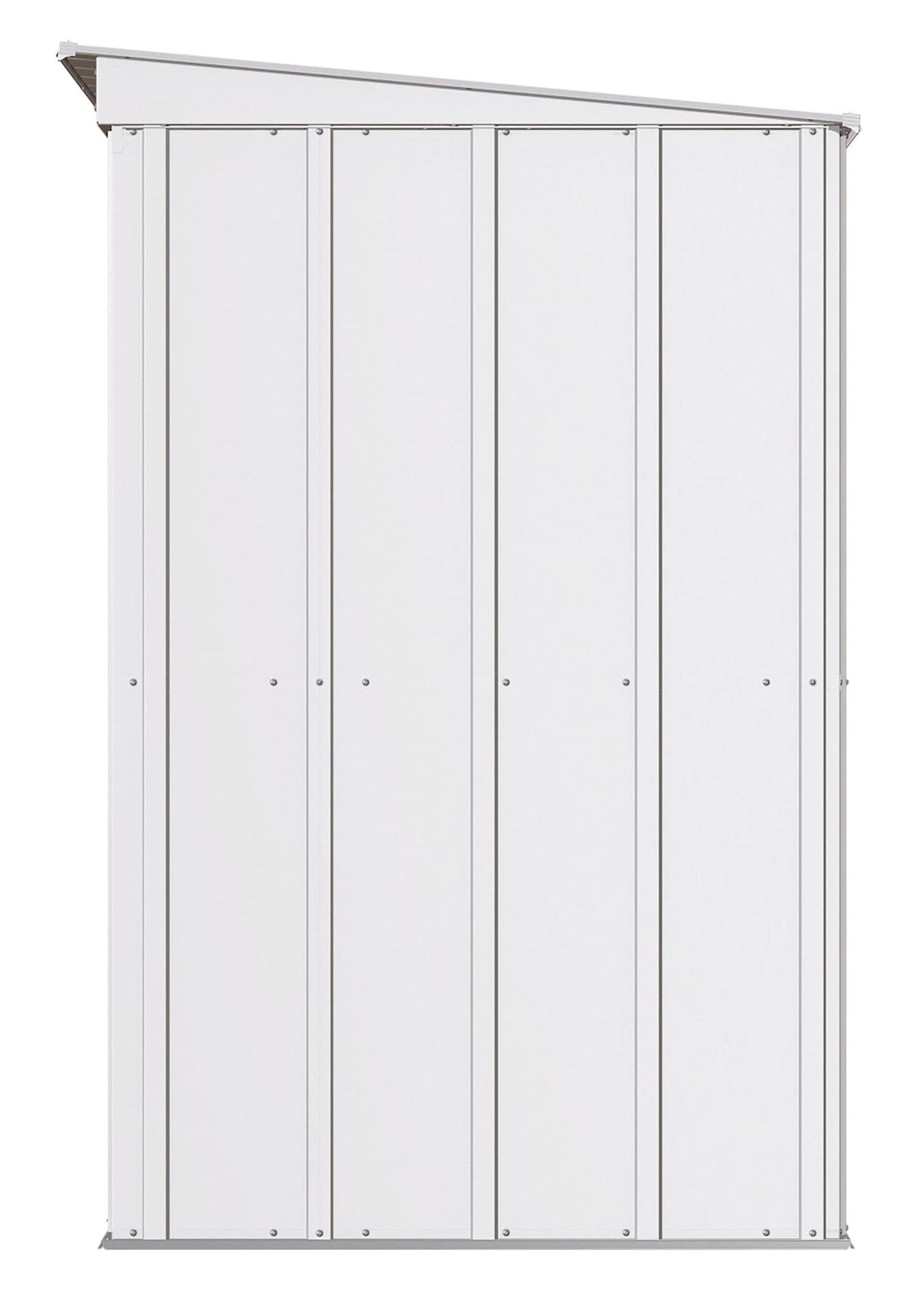 Classic Galvanized Steel Storage Shed, Flute Grey, 8-ft x 4-ft Y3K4 - product image 5