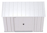 Classic Galvanized Steel Storage Shed, Flute Grey, 8-ft x 4-ft Y3K4 - product image 6