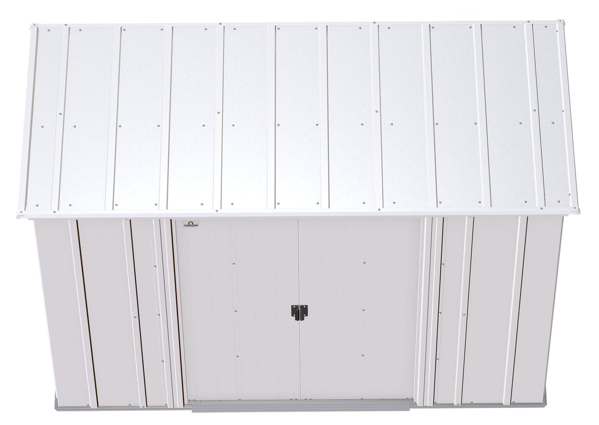 Classic Galvanized Steel Storage Shed, Flute Grey, 8-ft x 4-ft Y3K4 - product image 6