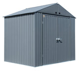 Elite Steel Storage Shed, Anthracite, 8-ft x 6-ft U3D7 - product image 2