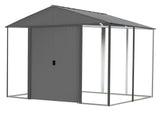 Ironwood Steel Hybrid Shed Kit, Anthracite, 10-ft x 8-ft D1C9 - product image 1
