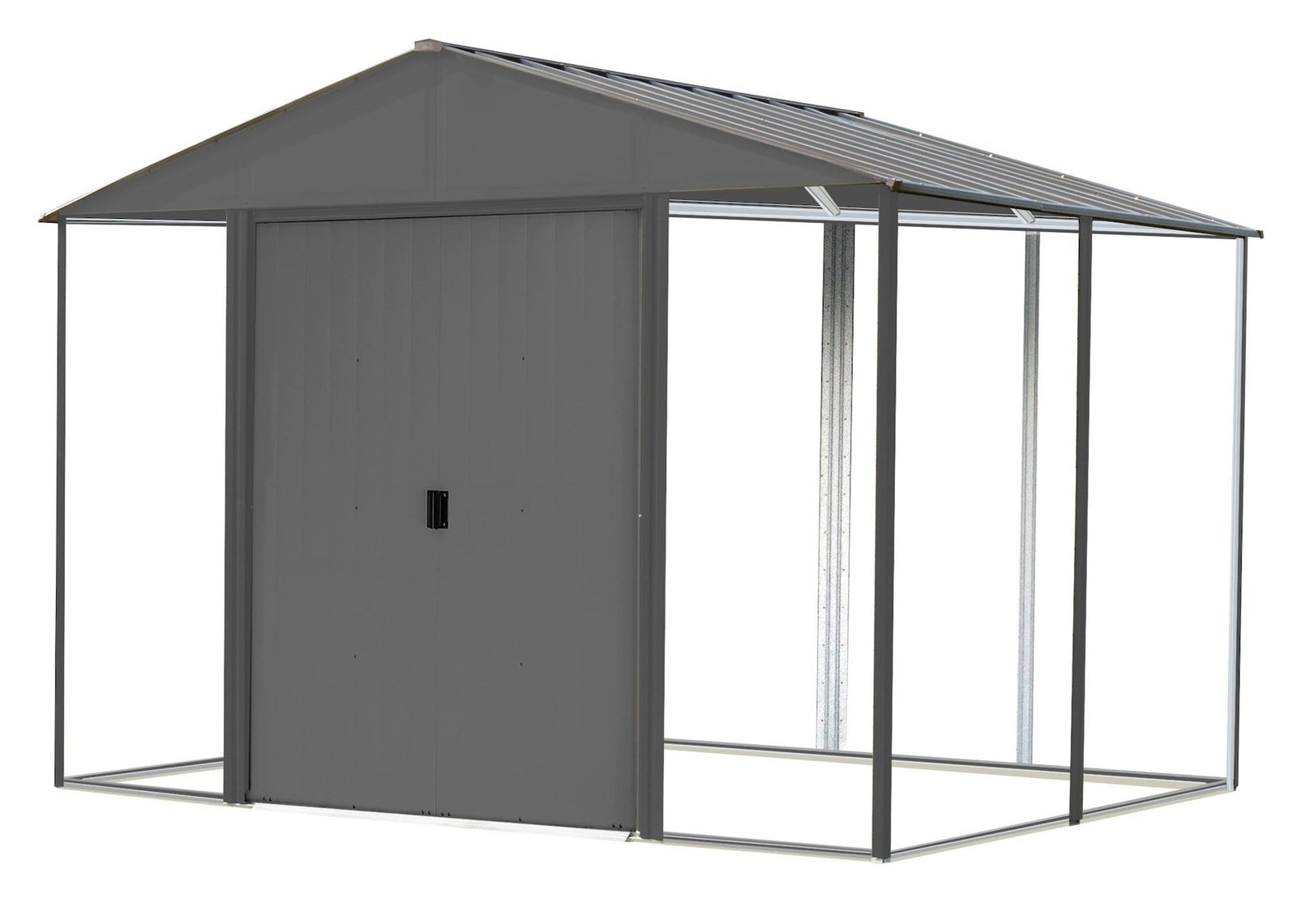 Ironwood Steel Hybrid Shed Kit, Anthracite, 10-ft x 8-ft D1C9 - product image 1