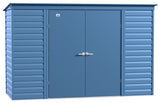 Select Galvanized Steel Storage Shed, Blue Grey, 10-ft x 4-ft Q4U6 - product image 1