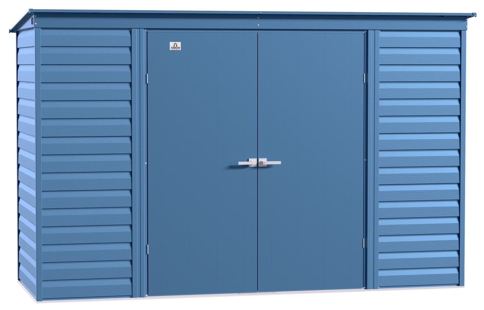 Select Galvanized Steel Storage Shed, Blue Grey, 10-ft x 4-ft Q4U6 - product image 1
