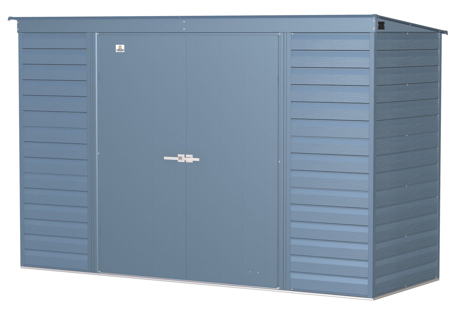 Select Galvanized Steel Storage Shed, Blue Grey, 10-ft x 4-ft Q4U6 - product image 2