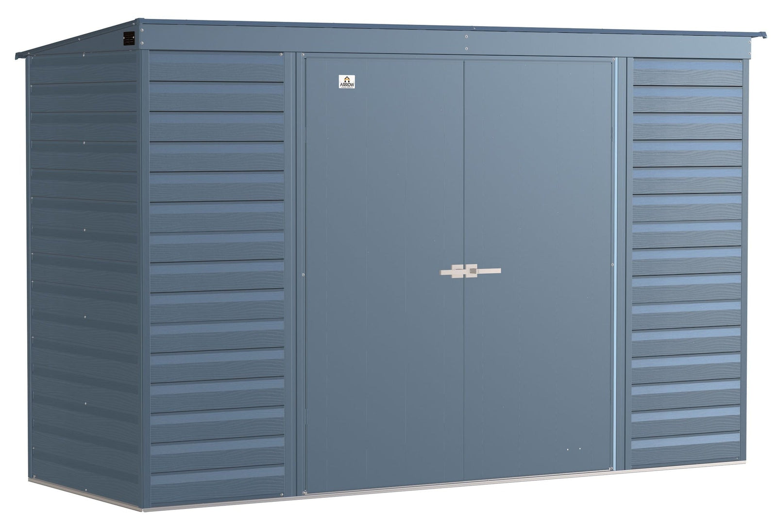 Select Galvanized Steel Storage Shed, Blue Grey, 10-ft x 4-ft Q4U6 - product image 4