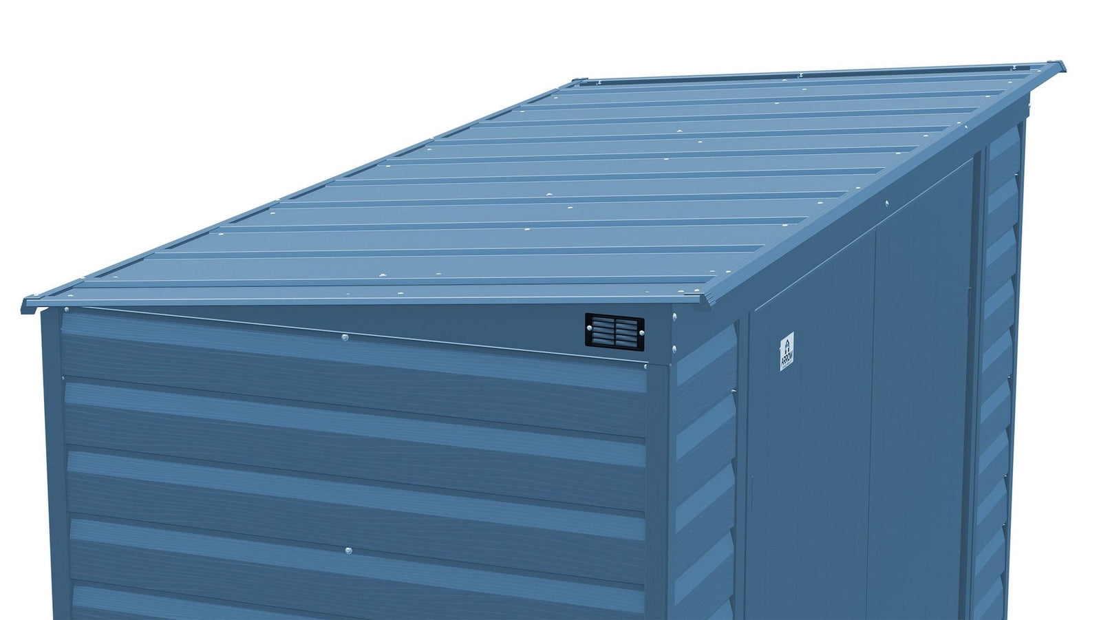 Select Galvanized Steel Storage Shed, Blue Grey, 10-ft x 4-ft Q4U6 - product image 8