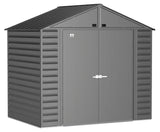 Select Galvanized Steel Storage Shed, Charcoal, 8-ft x 6-ft Q2K5 - product image 1