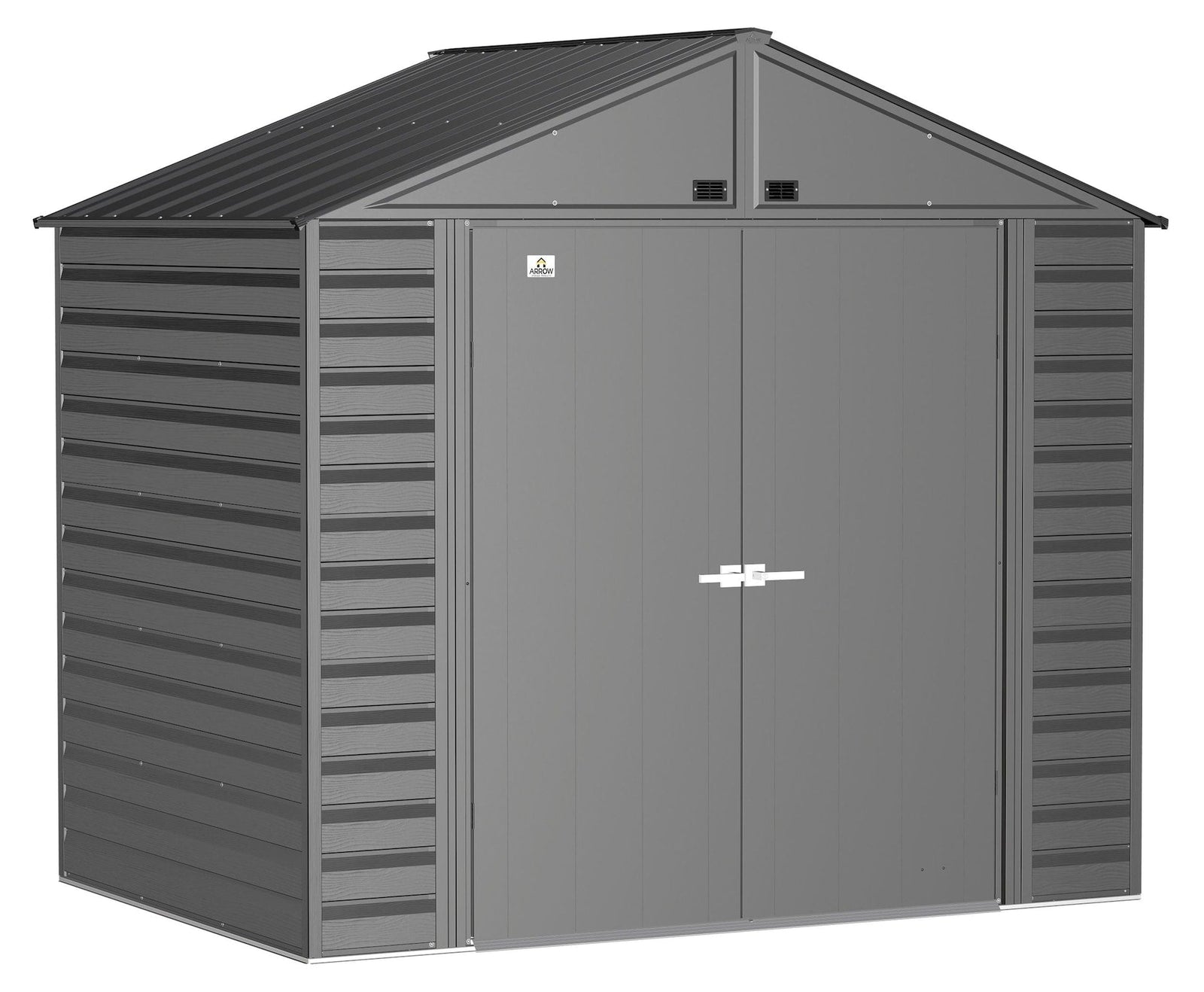 Select Galvanized Steel Storage Shed, Charcoal, 8-ft x 6-ft Q2K5 - product image 1