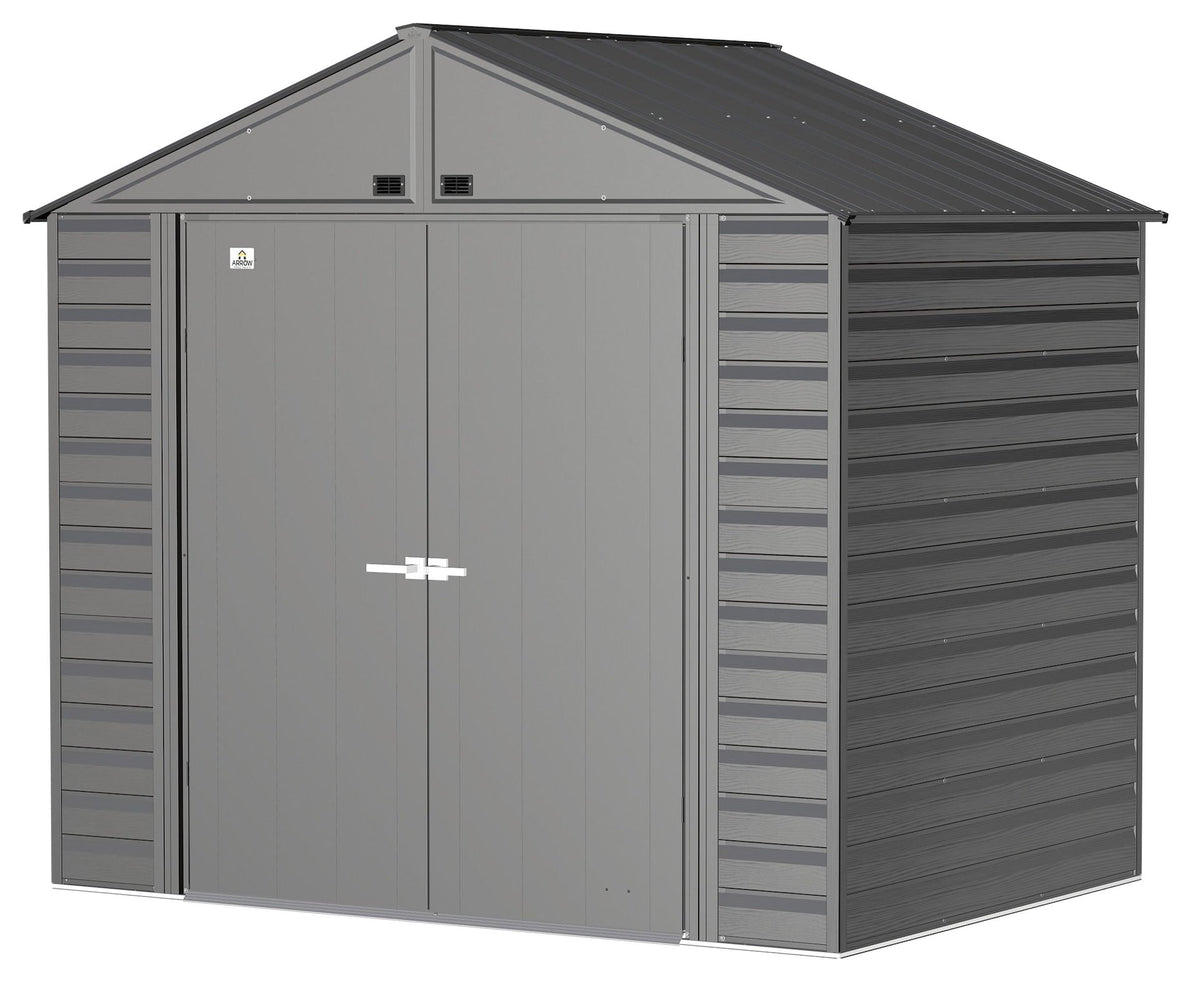 Select Galvanized Steel Storage Shed, Charcoal, 8-ft x 6-ft Q2K5 - product image 2