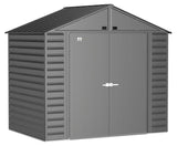 Select Galvanized Steel Storage Shed, Charcoal, 8-ft x 6-ft Q2K5 - product image 3