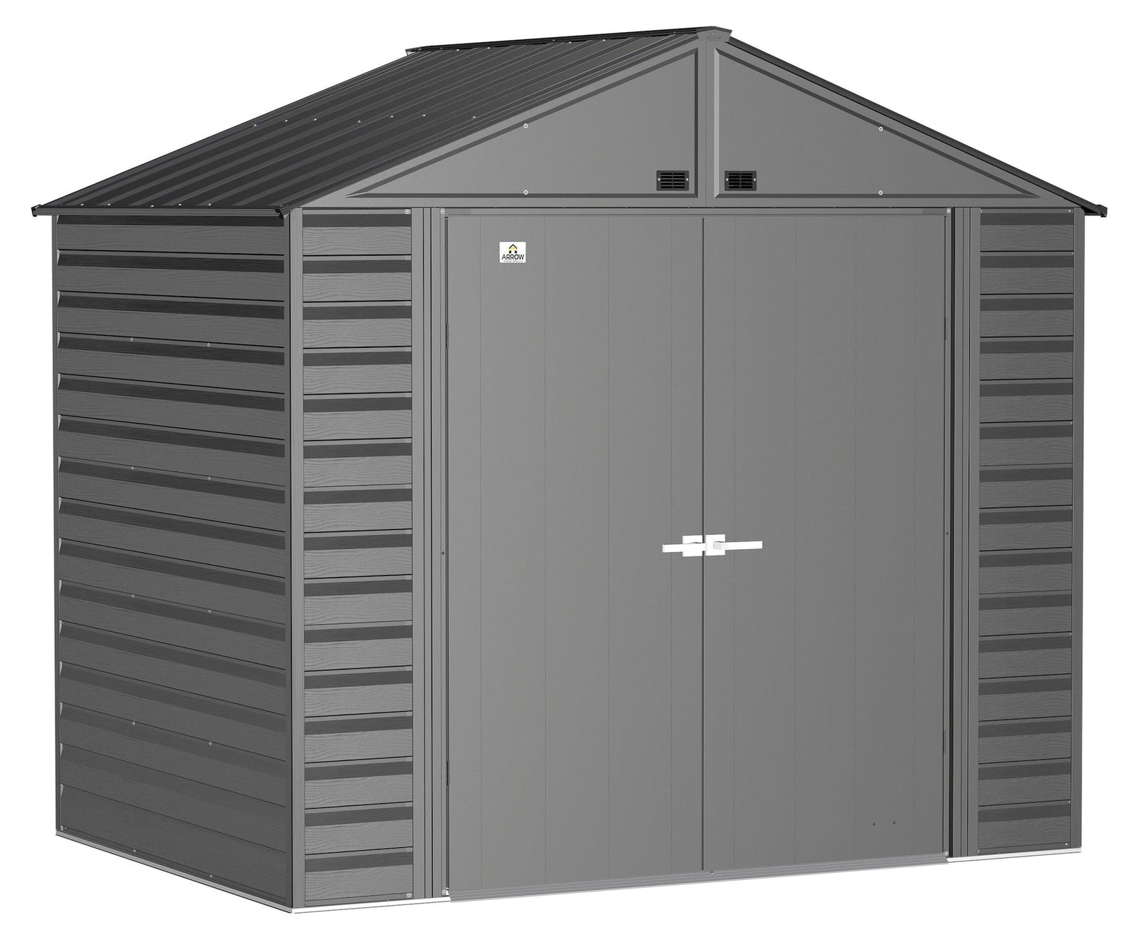 Select Galvanized Steel Storage Shed, Charcoal, 8-ft x 6-ft Q2K5 - product image 3