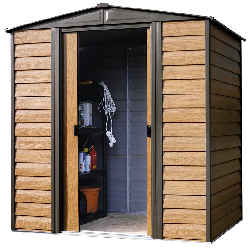 Woodridge 6x5-ft Corrosion-Resistant Steel Storage Shed T8B2