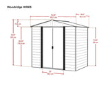 Woodridge 6x5-ft Corrosion-Resistant Steel Storage Shed T8B2 - product image 5