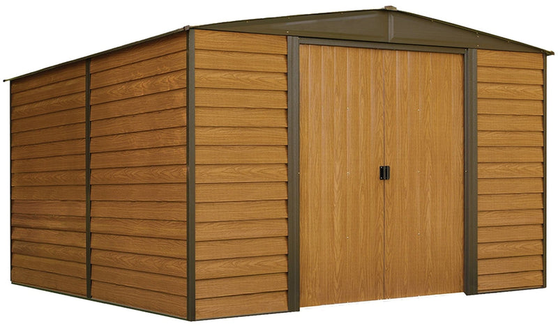Woodridge Electro Galvanized Steel Storage Shed, 10-ft x 12-ft E7N9
