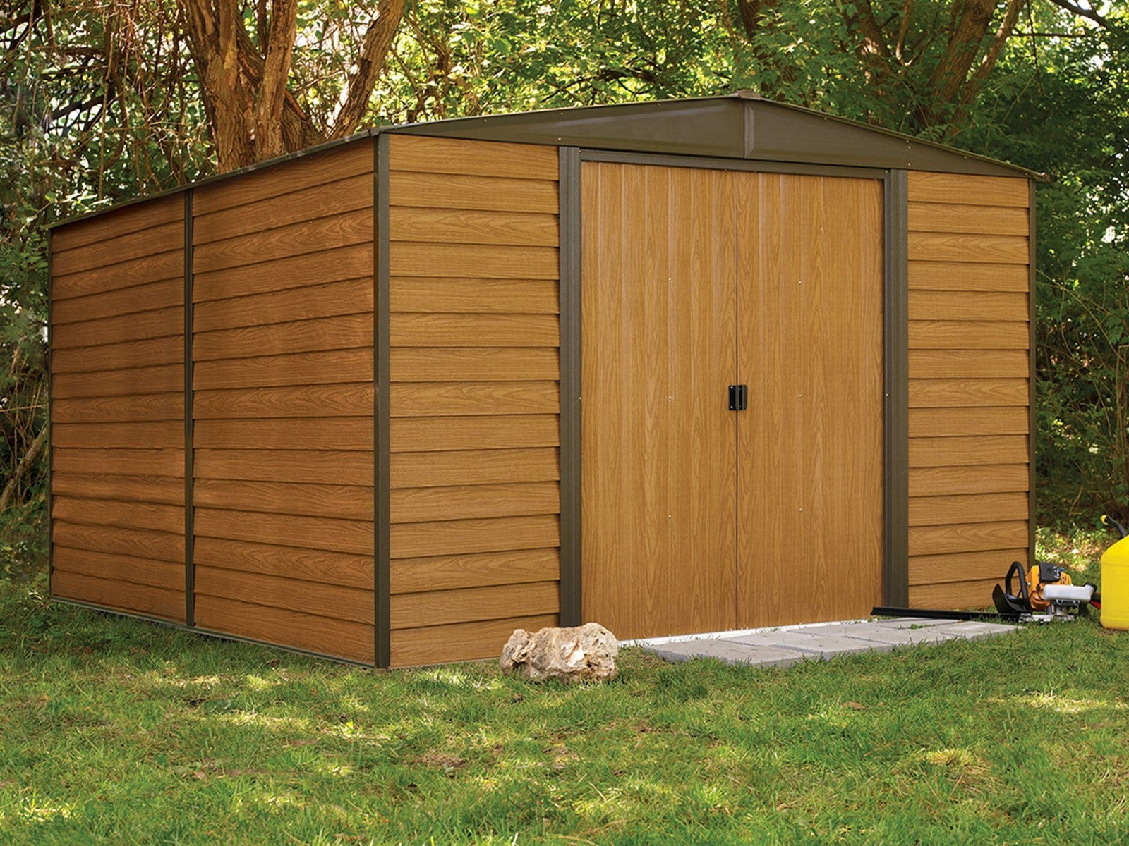 Woodridge Electro Galvanized Steel Storage Shed, 10-ft x 12-ft I9P2 - product image 2
