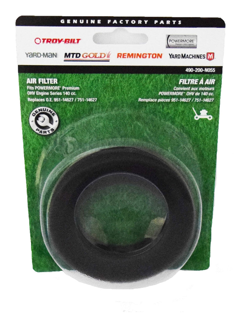 MTD Lawn Tractor Replacement Foam Air Filter for Powermore 140cc Engines O3D6