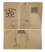 Bag to Earth 2-Ply Compostable and Biodegradable Paper Bin Liner, 10-pk, 80-L Y6I8 - product image 1