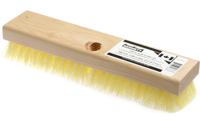 Female Threaded Deck Scrub Brush, 10-in B2H7